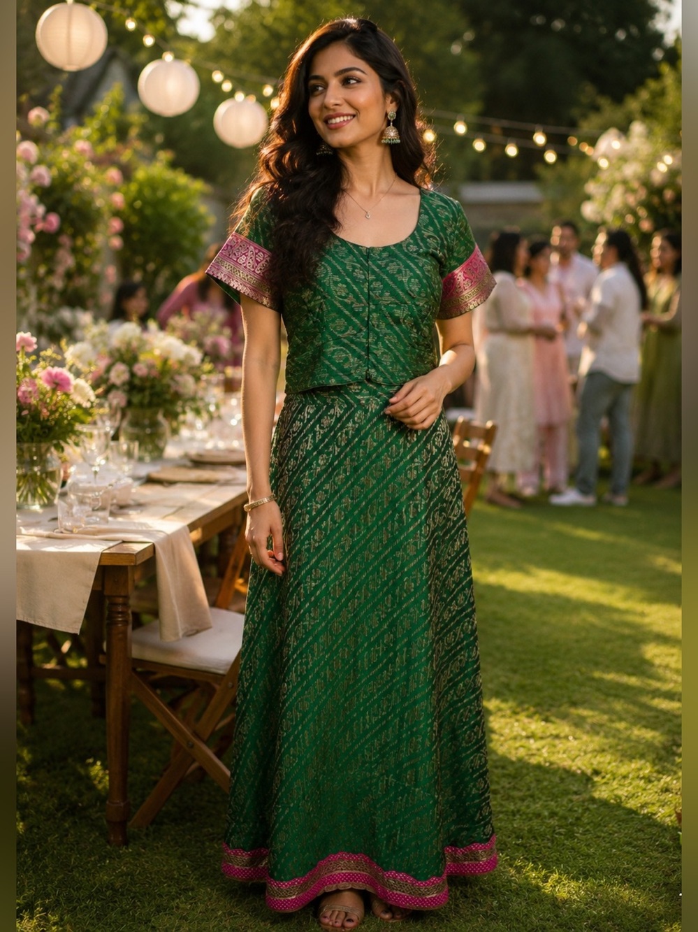 Vintage Sakhi Brand Indian lehenga set